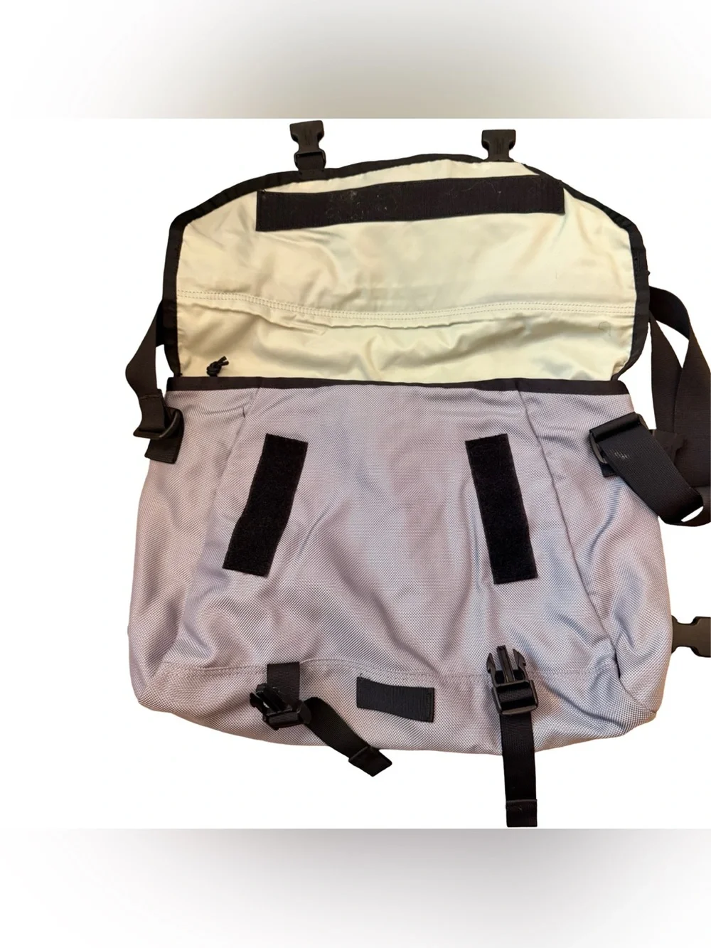 Vintage Patagonia Half Messenger Bag Gray Reflective Stripe Y2K Utility